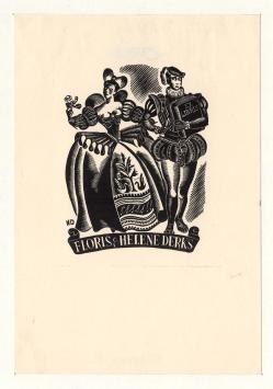 Ex Libris Nelly Degouy voor Derks