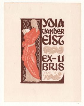 Ex Libris gesneden door Nelly Degouy