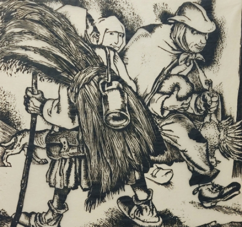 Kunstwerkje op papier van Nico Eekman