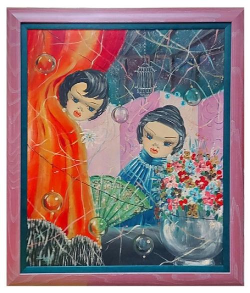 Kunstwerkje van de Franse schilder Nico slama kopen