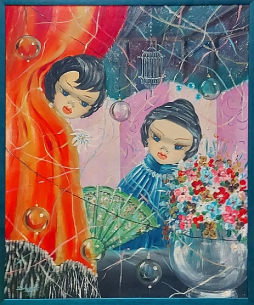 Schilderij van Nico Slama