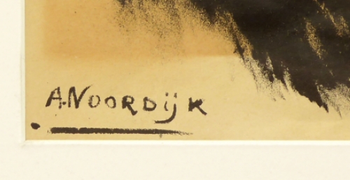 Originele linosnede Studie Mannenkop