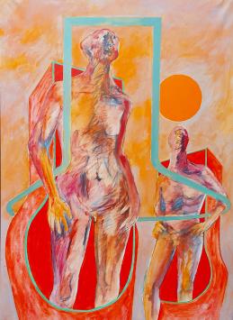 Naakt geschilderd door Marcel Notebaert