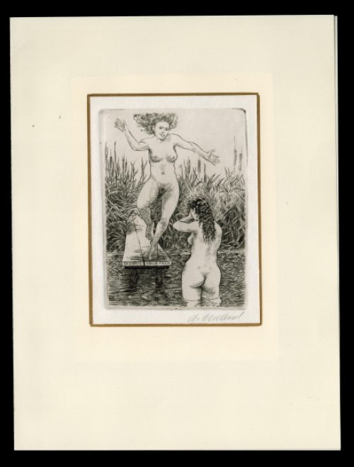 Ex Libris van de Tsjechische kunstenaar Antonín Odehnal aankopen