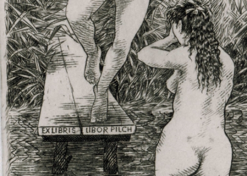 Ex Libris van de Tsjechische kunstenaar Antonín Odehnal