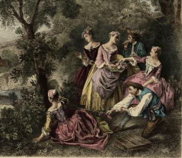 Herdruk van 19de eeuwse gravure