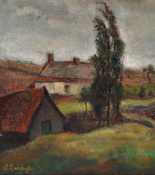 Schilderij op canvas van Octave Landuyt