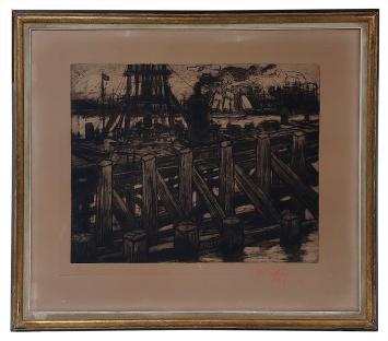 Ets van Auguste Oleffe, Belgische etser