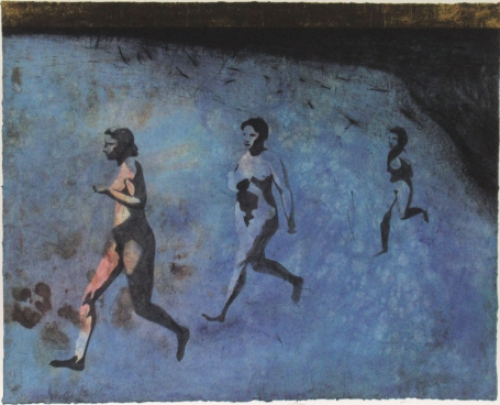 Lithografie Belgische kunstschilder en tekenaar Jan Vanriet