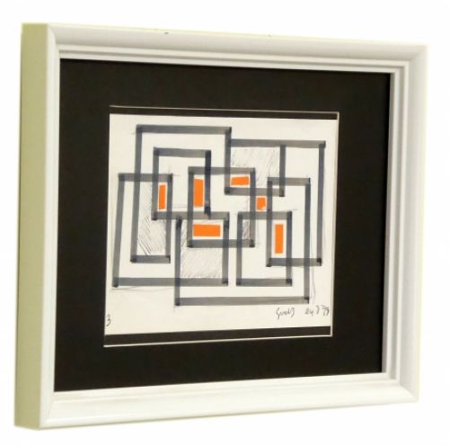 Nederlandse kunstenaar abstract werkje