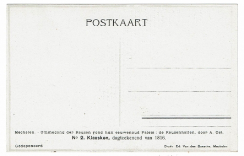 Postkaart van de Mechelse kunstenaar Alfred Ost