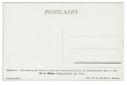 Postkaart van de Mechelse kunstenaar Alfred Ost
