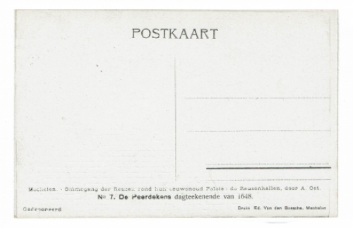 Postkaart van de Mechelse kunstenaar Alfred Ost