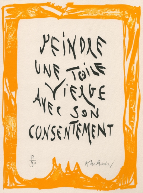 Grafisch werk uit 2007 van Pierre Alechinsky