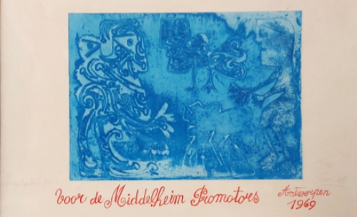 Kunstwerk van de Belgische graficus Pierre Caille