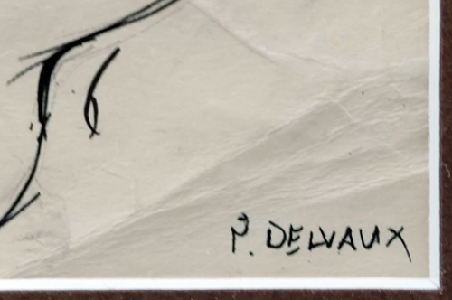 Etude Tête de femme (en 3/4) au dessus d'un nu couché à l'avant-plan