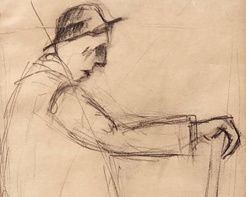 Potloodtekening van Pierre Paulus de Châtelet