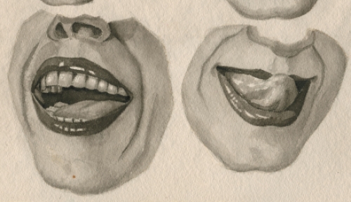 Vrolijke aquarel van Paul Van Dessel