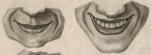 Lachende aquarel van Paul van Dessel