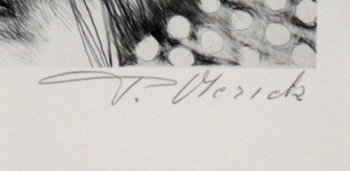 Litho van de Belgische kunstenaar Pierre Vlerick