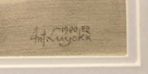 Belgische tekenaar Antoon Luyckx 1980