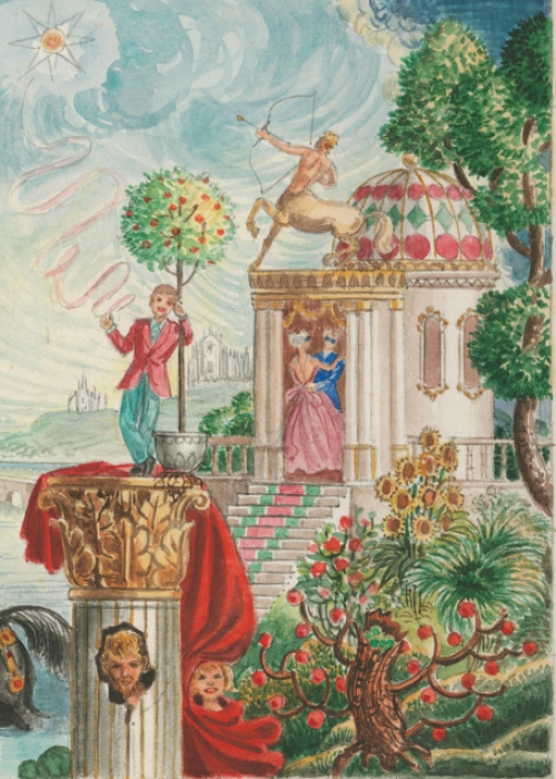 Aquarel,  Ritratto Fantastico