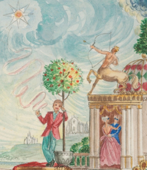 Aquarel,  Ritratto Fantastico