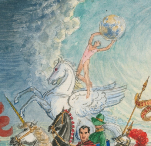 Aquarel,  Ritratto Fantastico