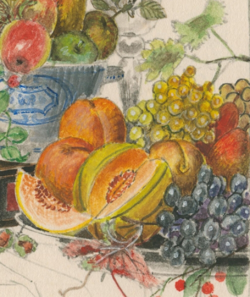 Schilderijtje op papier van Pascal Van Den Steen