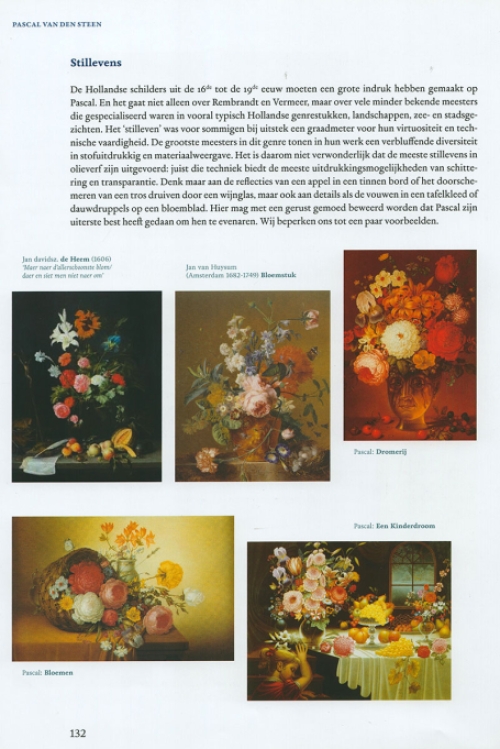 Schilderijtje op papier van Pascal Van Den Steen