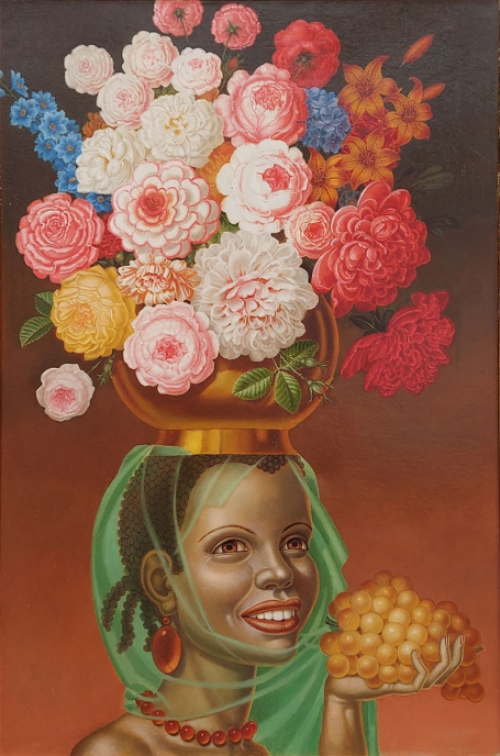 Schilderij op canvas door de Belgische kunstenaar Pascal Van Den Steen