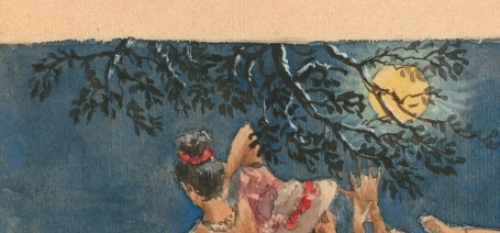 Pascal Van Den Steen met een aquarel