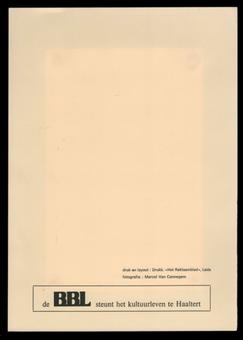 Schilderijtje op papier van Pascal Van Den Steen