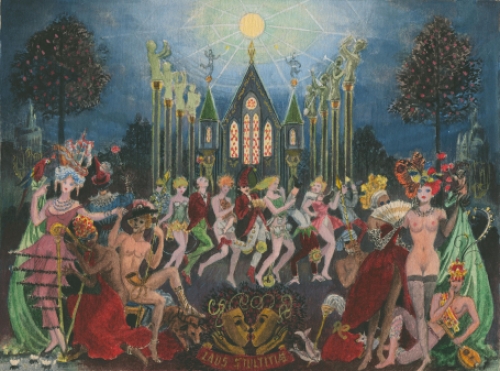 Waterverfschilderij door de Belgische schilder Pascal Van Den Steen