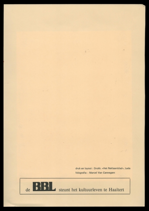 Voorstudie,  laus stultitiae van P. Van Den Steen