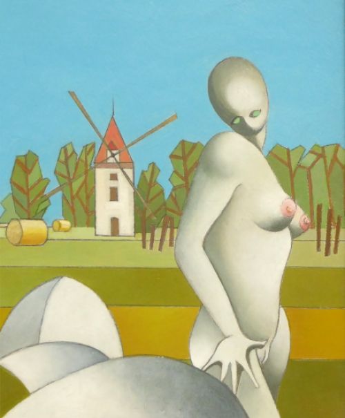 Belgische kunstschilder Dufrane Paul