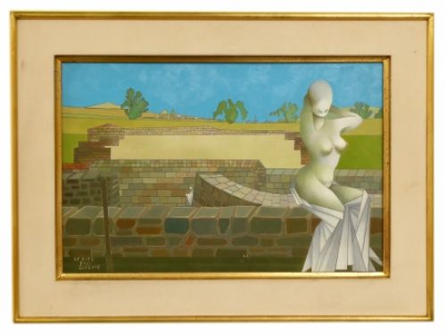 Schilderij van Paul Dufrane, Belgische kunstschilder