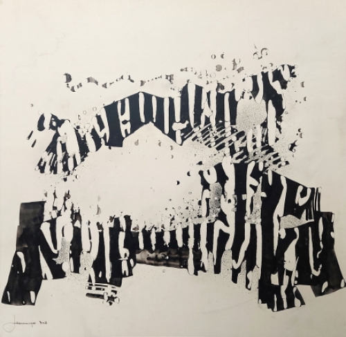 Schilderij door de Belgische kunstenaar Paul Grusenmeyer