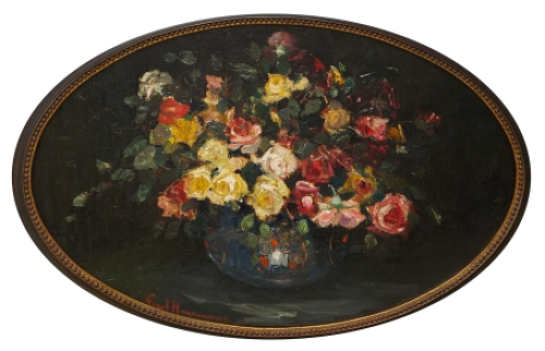 Olieverfschilderij van de Belgische kunstenaar Paul Hagemans