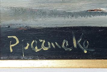 Schilderij van landschap van P. Permeke