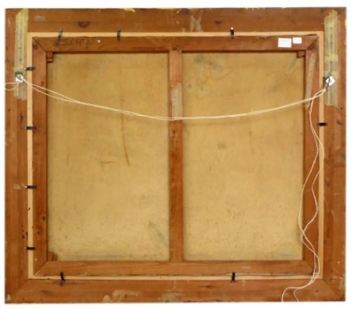 Pronkende haan met kippen