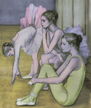 Ballerina's op de balletschool