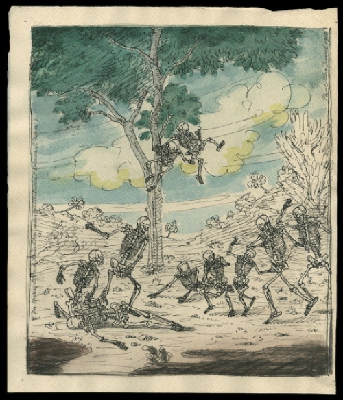 Tekening van de Belgische kunstenaar Paul Van Dessel kopen