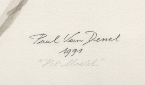 Kunstwerk van Antwerpse kunstenaar P Van Dessel