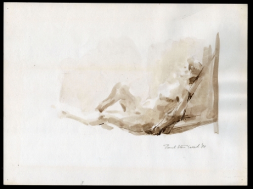 Aquarel van de Belgische kunstenaar Paul Van Dessel kopen