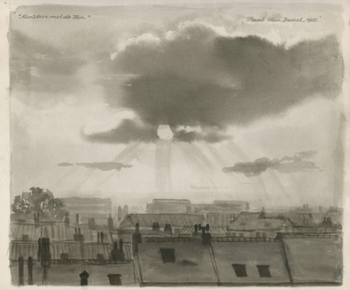 Aquarel van de Belgische kunstenaar Paul Van Dessel kopen