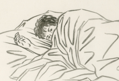 Aquareltekening van de Belgische kunstschilder Paul Van Dessel kopen