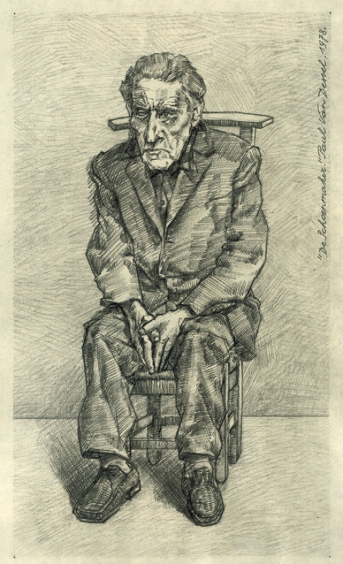 Tekening van de Antwerpse kunstenaar Paul Van Dessel kopen