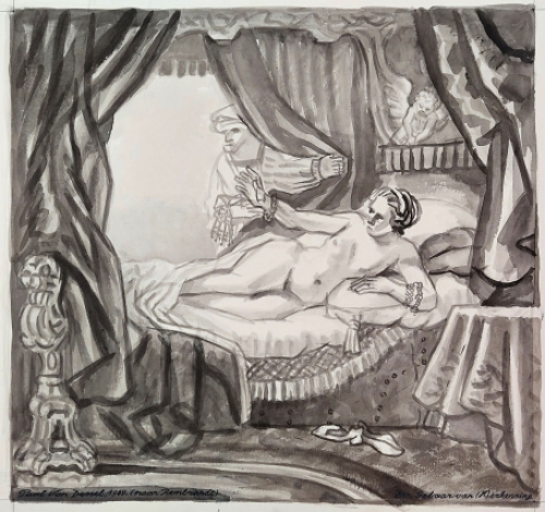 Aquarel van de Antwerpse kunstenaar Paul Van Dessel kopen