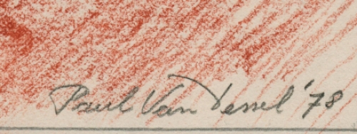 Gefixeerde tekening, De naakte dame 1978